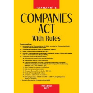 Taxmann's Companies Act with Rules 